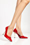 Gold Heeled Women's Stiletto Shoes - 3