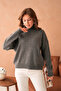 Women's Turtleneck Soft Textured Loose Knit Sweater 8488Sw - 3