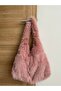 Fluffy Mellow Rose Tote Women's Plush Shoulder Bag (28*44)