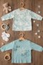Baby Girl 100% Cotton Double Floral B Printed Set 3-18 Months Long Sleeve