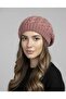 Knitted Beanie Painter Hat - Plum Stylish Women's Winter Hat