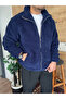 Men's Plush Coat Oversized Lined - 4