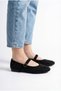 Women's Helmet Black to Black Stone Daily Ballerina Shoes - 5