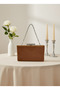 Brown Luxury Suede Chain Handle Women's Evening Dress Bag - 3
