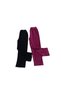 Girl's Winter Corded Fabric Velvet Tights Set of 2 Full Stretch Fabric (2-12) Age Group - 3