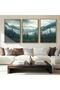 Mountain Forest Abstract Canvas Wall Art Botanical Nature Decor 40x60cm