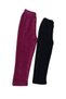 Girl's Winter Corded Fabric Velvet Tights Set of 2 Full Stretch Fabric (2-12) Age Group