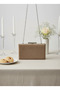 Khaki Luxury Suede Chain Handle Women Evening Bag Wedding Engagement Graduation - 7