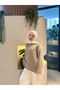 Premium Quality Women's Oversized Knitwear Sweater Coffee - 3