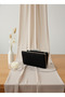 Black Silver Luxury Suede Pearl Handle Women Evening Dress Bag Wedding Engagement Graduation - 8