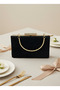 Black Gold Luxury Suede Chain Handle Women's Evening Dress Bag - 5
