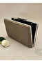 Khaki Luxury Suede Chain Handle Women Evening Bag Wedding Engagement Graduation - 7