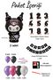 Double Kuromi Birthday Themed Balloon Set 7 Years Old Black Number Balloon Mini Kuromi Tabletop Balloon Column - 2