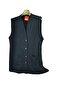 Plus Size Anne Maya Fabric Short Vest with Four Buttons - 2