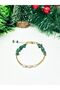 Handmade Bracelet with Natural Malachite Stone, Real Pearl Detail, and Steel Apparatus – Compatible with Taurus and Scorpio Zodiac Signs - 5