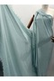 Viscose Cotton Modal Fabric Water Green Color Pareo Prayer Cover Shawl - 3