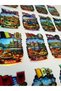 European Countries Hologram Sticker Set 44 Countries – Cultural Icons & Flags Themed 3 Sheets - 3