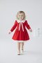 Girl's Special Occasion Dress with Bow & Collar & Tulle Details - 2