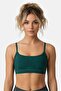 Women Snake Print Non Padded Bra, Green