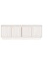 TV Cabinet White 110x34x40 cm Solid Wood Pine - 4