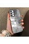 Samsung Galaxy A73 Compatible Silicone Edge Acrylic Back Creative Pattern Protective Case - 4