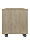 TV Cabinet with Castors Sonoma Oak 90x35x35 cm Engineered Wood - 4
