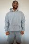 Gray Hooded Unisex Sweatshirt - 2