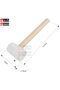 Multi Use Hammers Fiberglass Handle, Rubber Hammer (Rubber Hammer 32oz) - 7