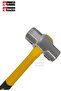 Multi Use Hammers Fiberglass Handle, Rubber Hammer (Sledge Hammer 4LB) - 6