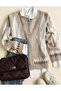 Special Production Diamond Pattern Knitwear Women's Cardigan - 6
