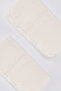 Ecru Natural Baby Soft Honeycomb Textured Combed Cotton Mouth Wipes - 7 Pcs - 100% Organic - 3