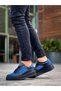 Kb-X8 Men's Casual Lace-Up Leather Suede Sports Sneaker Shoes Csst - Black/Blue - 3