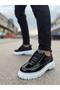 Kb-702 Black Patent Leather Casual Men's Shoes