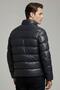 Klaus Navy Blue Hakimyaka Puffer Genuine Leather Men's Jacket - 3