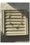 Mini Clover Model Gold Color White Stone Women's Stainless Steel Necklace - Does Not Tarnish, Double Sided - 2