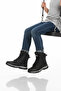 Felix F Black Zippered Non-Slip Fleece Unisex Children's Boots - 2