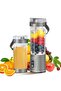 Portable blender, 12 blades, 600ML, long-lasting rechargeable USB-C juicing cup