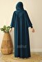 Irem Dress Petrol Blue - 4