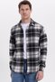 Men's Slim Fit slim fit checkered winter lumberjack shirt - 6