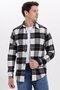 Men's Slim Fit slim fit checkered winter lumberjack shirt - 7