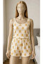 Women's Beige Teddy Bear Patterned Ribbed Shorts Pajama Set - Home Wear Set - 3769