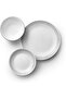 18-Piece Chip Resistant Classic Collection Dinnerware Set, Mystic Grey, Service for 6 - 3