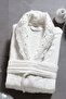 İlya 10-Piece Family Bathrobe Set - Premium, Lace Bathrobe Set + 2 Scrub Mitts and 2 Soaps as a Gift, Bridal - 3