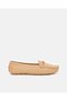 Women Beige Moccasin with Metal Detail