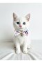 Mixed Pattern Bow Tie Cat Collar & Puppy Dog Collar 13Cm-24Cm Adjustable Collar