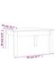Coffee Table White 55x55x30 cm Solid Wood Pine - 3