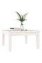 Coffee Table White 55x55x30 cm Solid Wood Pine - 5