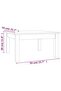 Coffee Table 55x55x30 cm Solid Wood Pine - 6