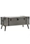 Coffee Table MDF and Aluminium 102x51x47.5 cm