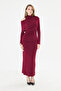 Cloudy Bordo Dress - 2